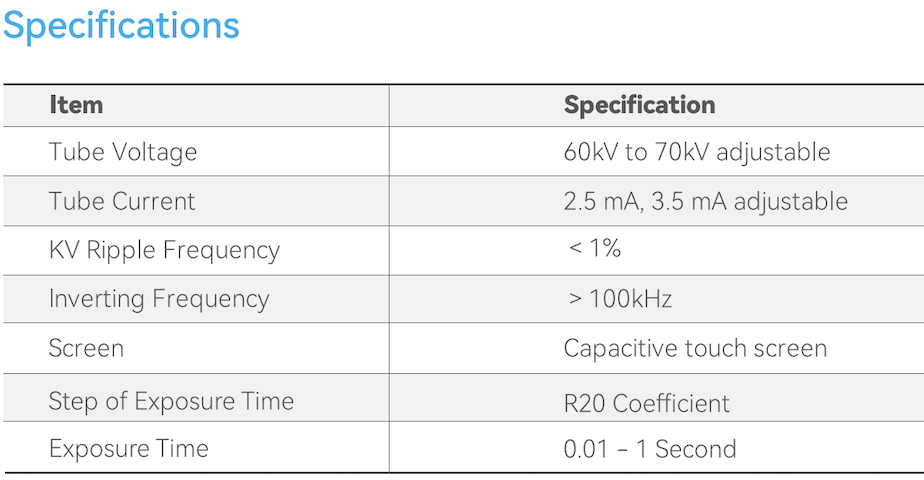 DENTAL PORTABLE X RAY