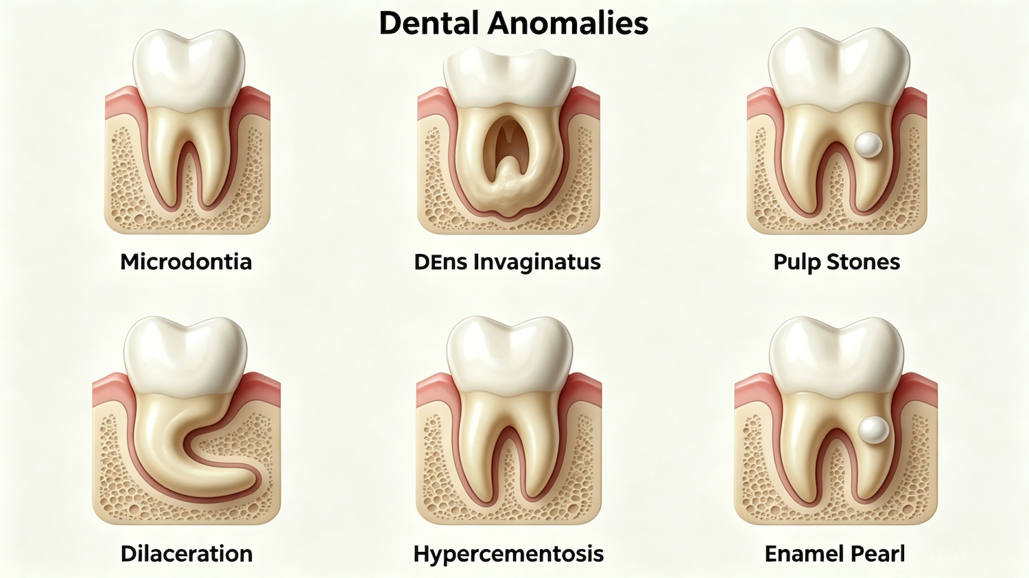 Common Dental Anomalies in Oral Imaging