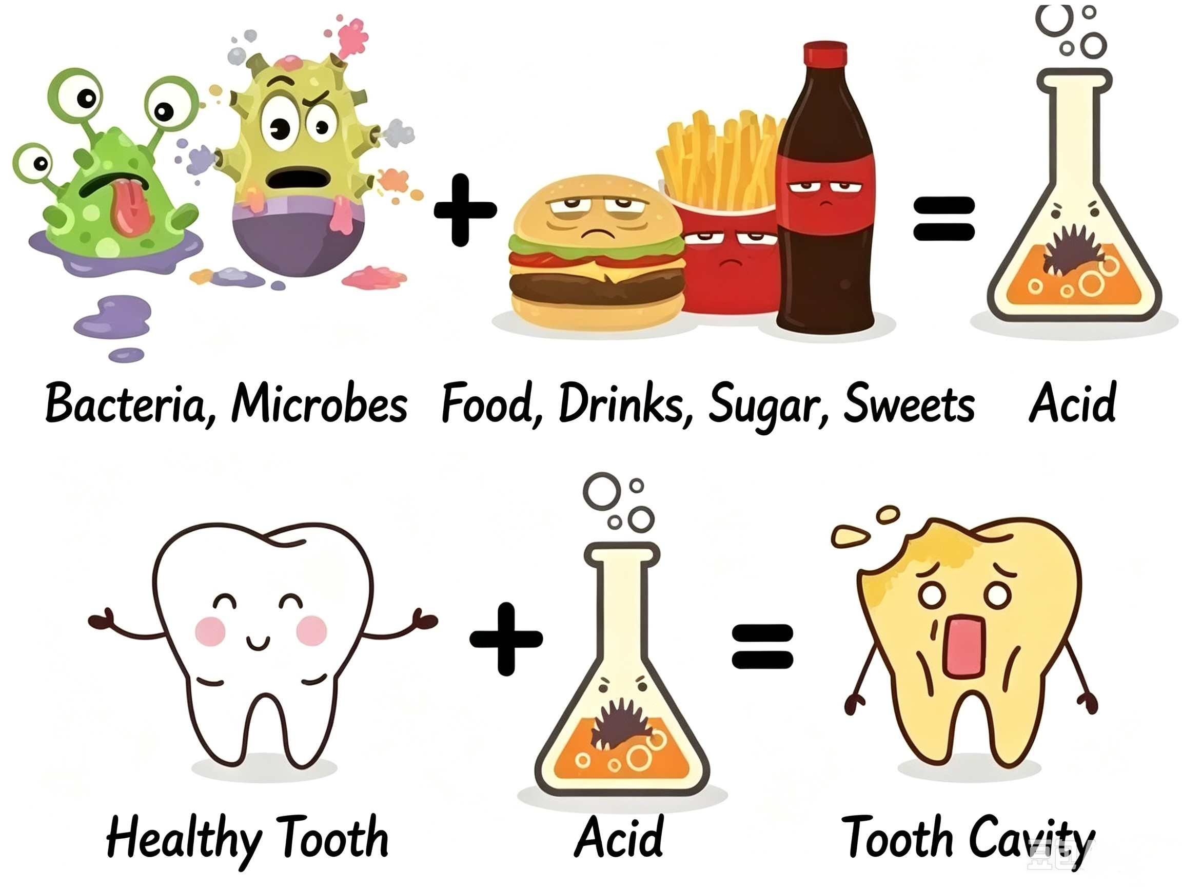 How did perfectly good teeth decay?